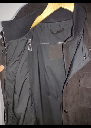 Siyah Süet Erkek Ceket Düğmeli - Görsel 7