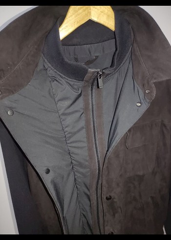 Siyah Süet Erkek Ceket Düğmeli - Görsel 6