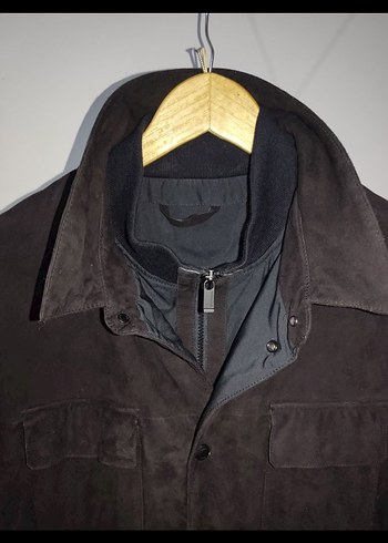 Siyah Süet Erkek Ceket Düğmeli - Görsel 2