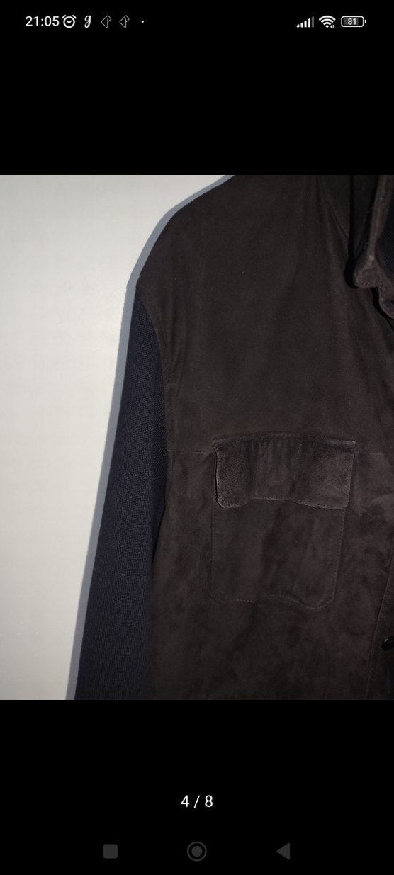 Siyah Süet Erkek Ceket Düğmeli - Görsel 4