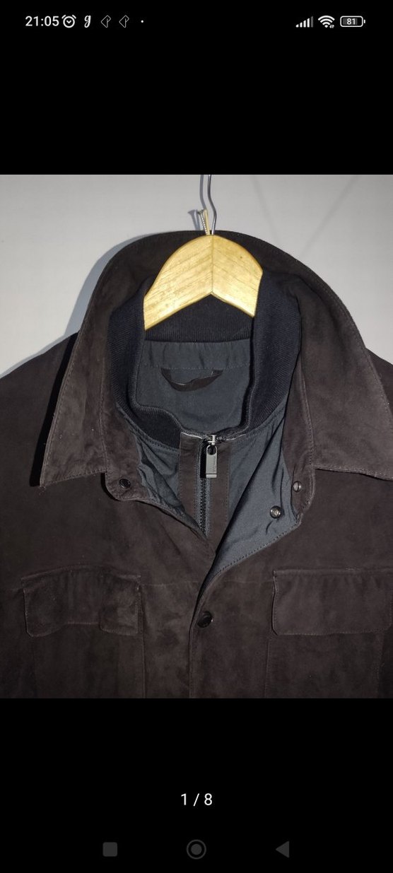 Siyah Süet Erkek Ceket Düğmeli - Görsel 2