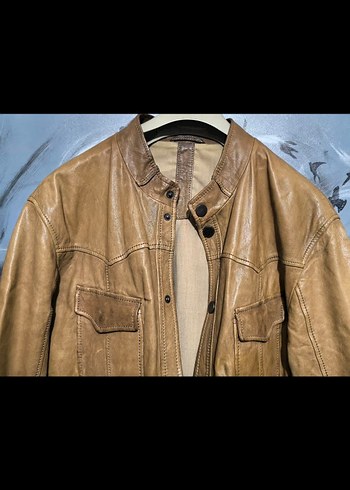 Que erkek deri mont - Görsel 5