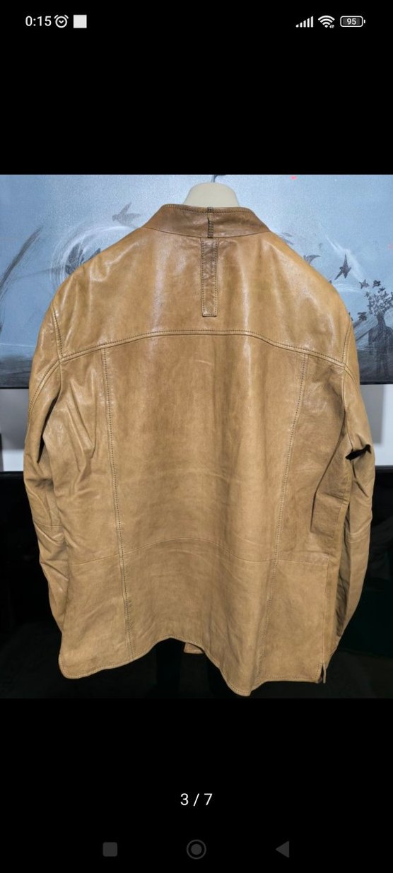 Que erkek deri mont - Görsel 3