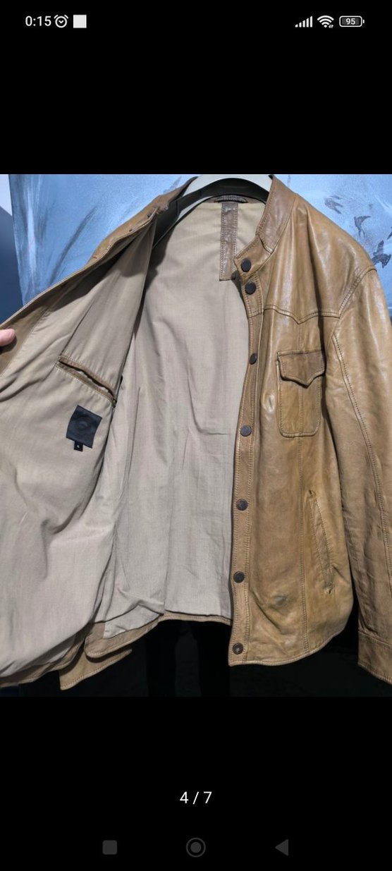 Que erkek deri mont - Görsel 4