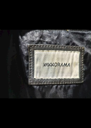 Vakko Siyah Deri Erkek Biker Ceket - Görsel 7