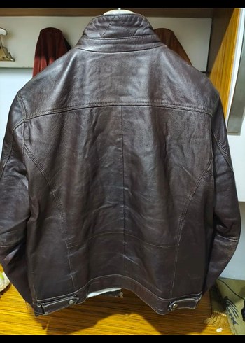 DERIMOD Kahverengi  Deri Ceket - Görsel 4