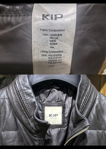 KiP Siyah Deri Biker Ceket - Görsel 8