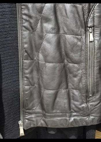 KiP Siyah Deri Biker Ceket - Görsel 6