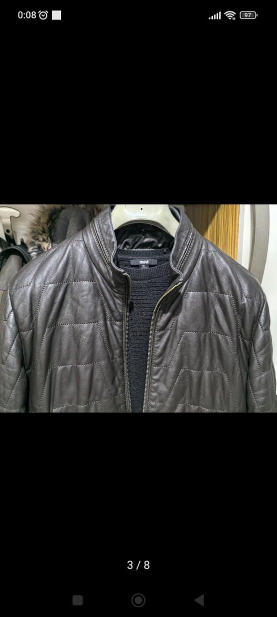 KiP Siyah Deri Biker Ceket - Görsel 3