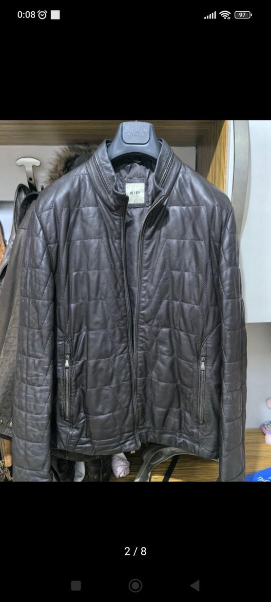 KiP Siyah Deri Biker Ceket - Görsel 2