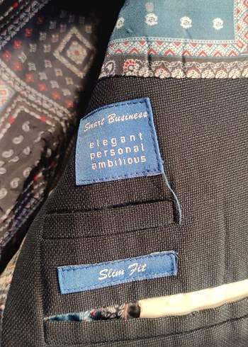 TWEN Erkek Mavi Düğmeli Normal blazer ceket - Görsel 6