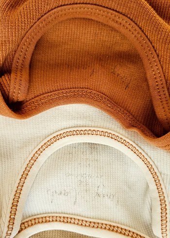 Çocuk İçlik Üçlü Set - Açık Kahverengi Tonları - Görsel 8