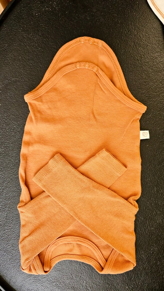 Çocuk İçlik Üçlü Set - Açık Kahverengi Tonları - Görsel 4