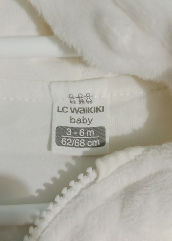 Beyaz Kürklü Kapüşonlu Bebek Tulumu - Görsel 2