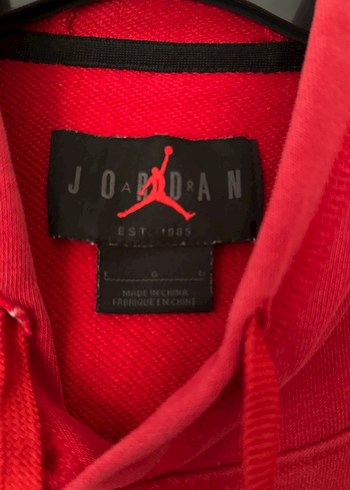 l Beden kırmızı Renk Jordan orjinal kırmızı sweatshirt