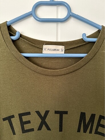 m Beden Pull&Bear haki yeşil penye elbise