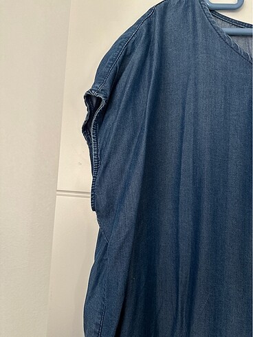 44 Beden mavi Renk LCW JEANS Tensel kumaş kot elbise