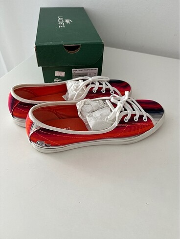 Lacoste orjinal renkli espadril - Görsel 3