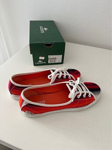 Lacoste orjinal renkli espadril - Görsel 5