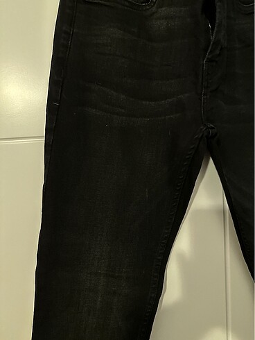 42 Beden siyah Renk Mango skinny zip kot pantolon