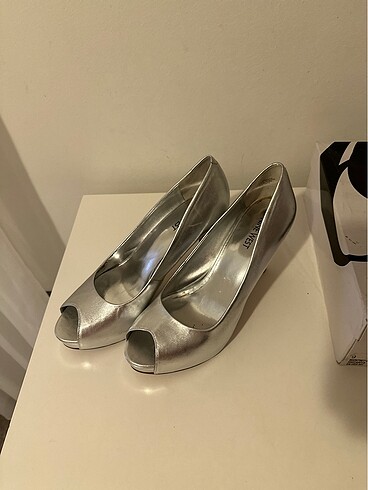 Nine West Nine west silver deri stiletto ayakkabı