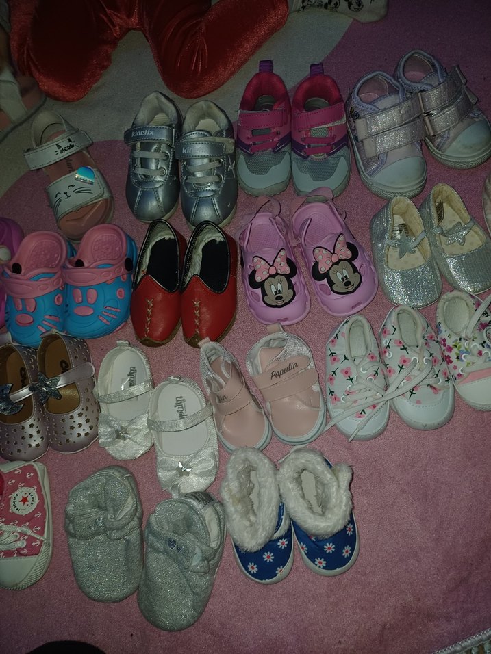 Kız Çocukları için Pembe Cırt Cırtlı Terlik - Görsel 4