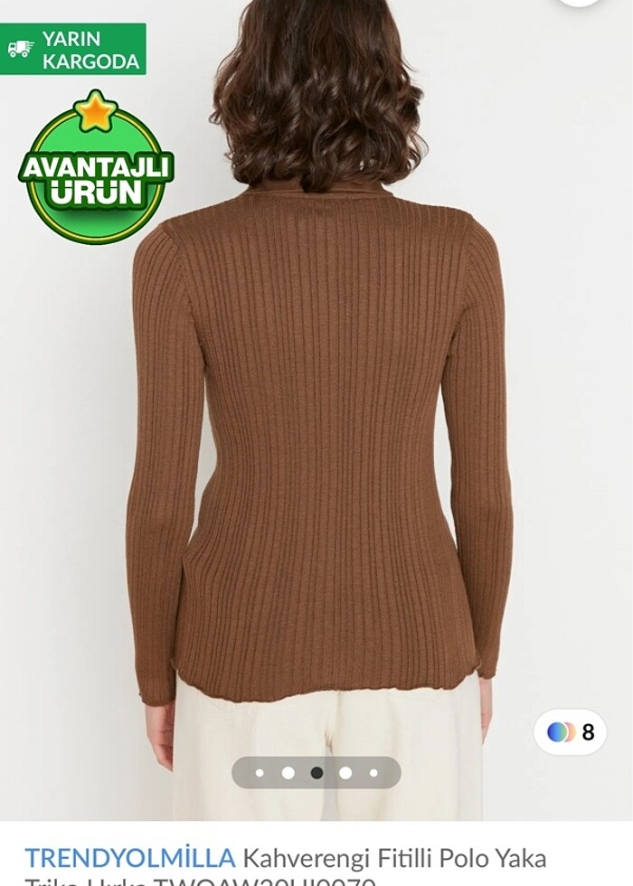 TRENDYOLMILLA KAHVERENGİ BLUZ - Görsel 2