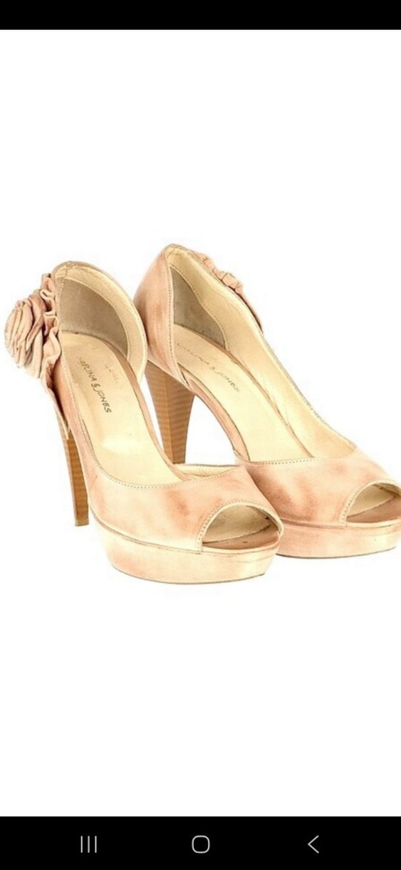 Deri görünümlü aplike detayli Topuklu Kadın Ayakkabı 36 numara - Görsel 3