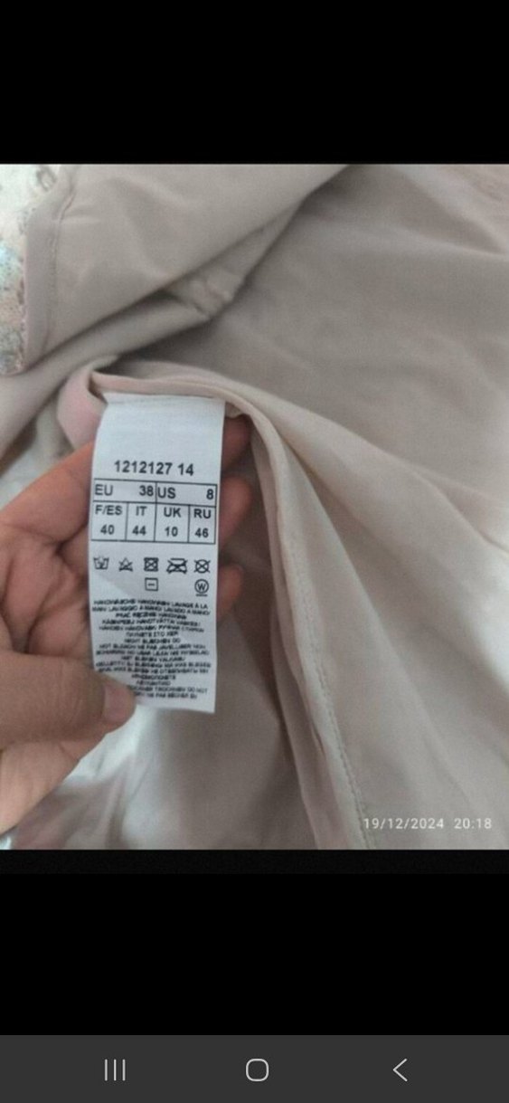 Dantel İşlemeli Mini 38 beden Abiye Elbise - Görsel 3