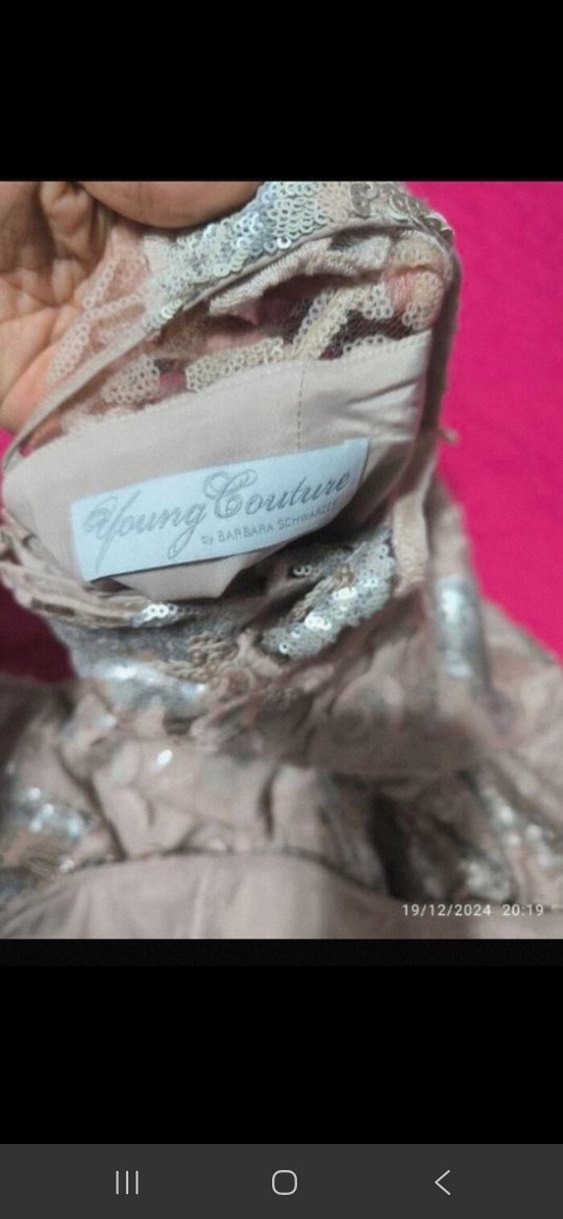 Dantel İşlemeli Mini 38 beden Abiye Elbise - Görsel 4