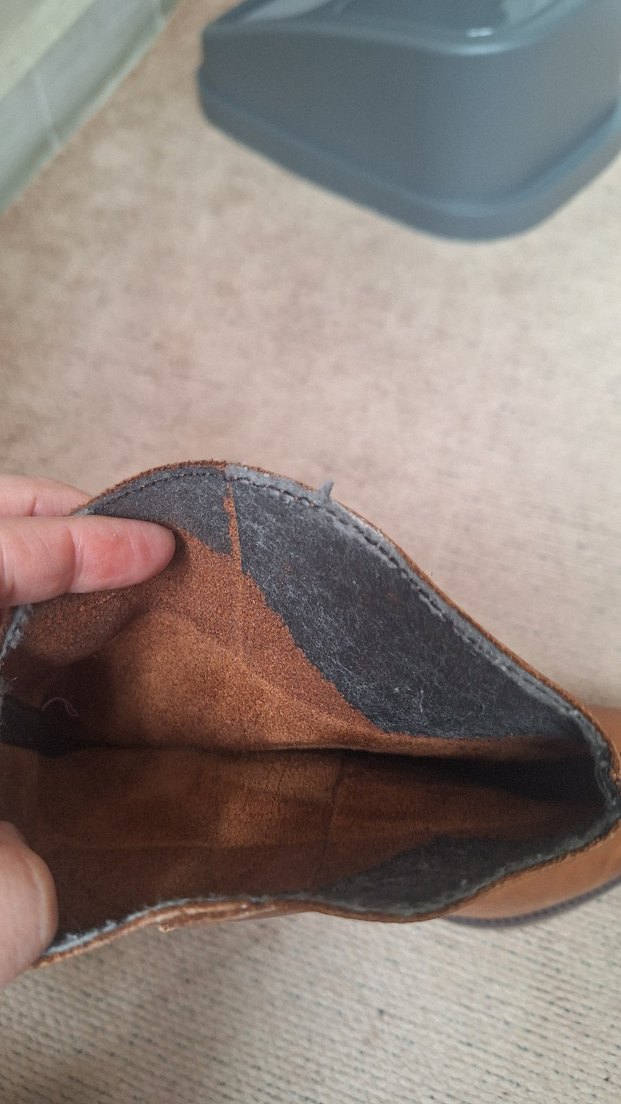 Kahverengi Deri Vintage Kadın Topuklu Bot 36 no - Görsel 4