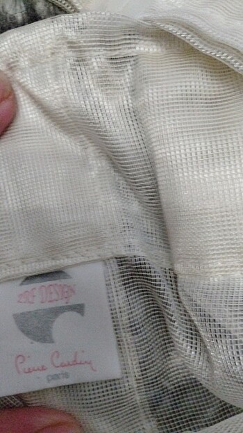 420 eninde krem ekru tül perde 250 boy - Görsel 6