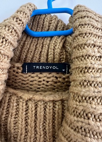 Renkli Boğazlı Oversize Triko Kazak - Görsel 2