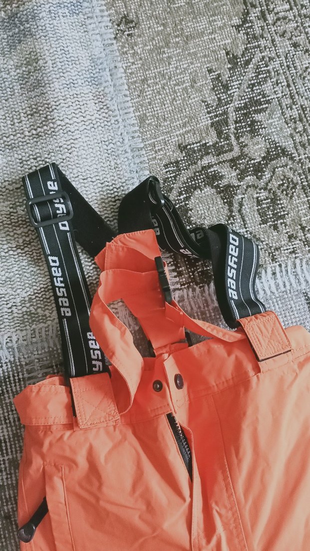 Turuncu Erkek Kayak Pantolonu, Bel Bantlı, Rahat Kesim - Görsel 3