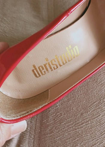 Klasik Kırmızı Stiletto Kadın Ayakkabı - Görsel 5