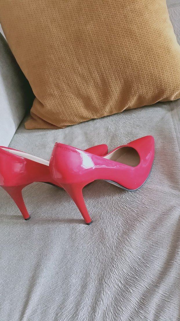 Klasik Kırmızı Stiletto Kadın Ayakkabı - Görsel 4