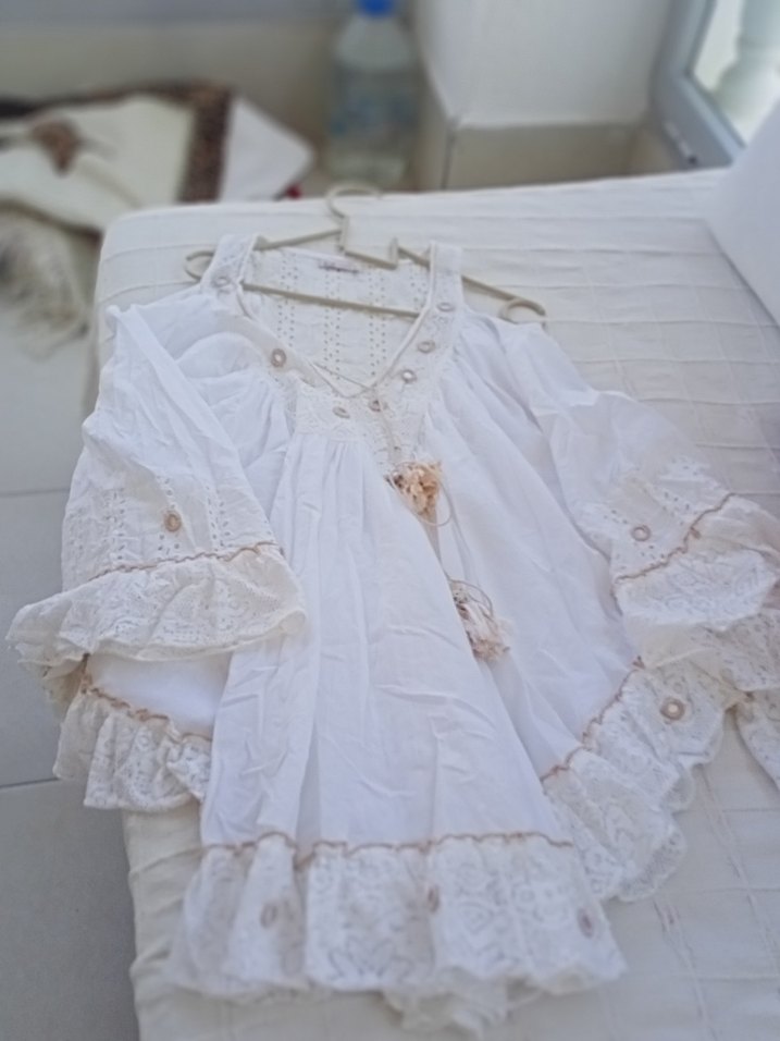 Dantel Detaylı Bohem Hamile Bluzu - Görsel 2