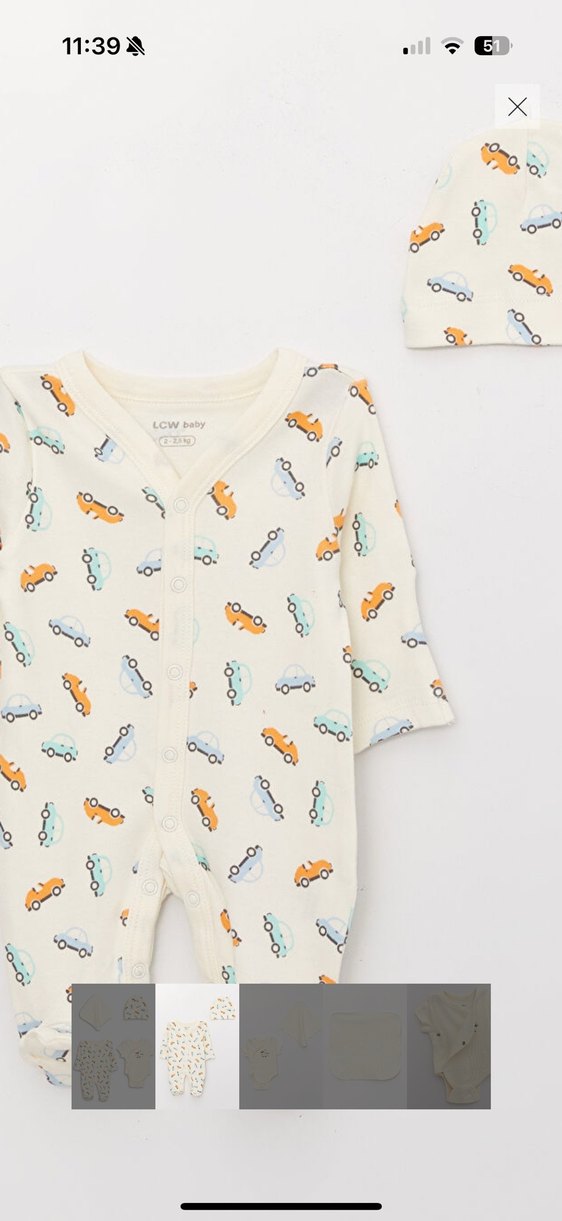 Erkek bebek 4 parça hastane çıkışı - Görsel 2