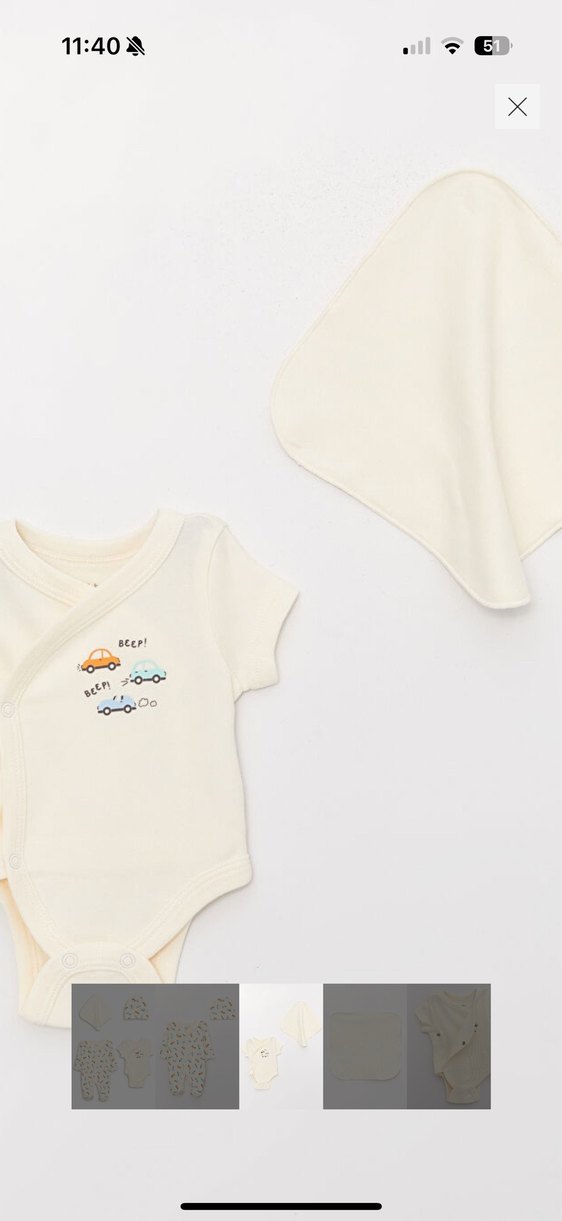 Erkek bebek 4 parça hastane çıkışı - Görsel 3