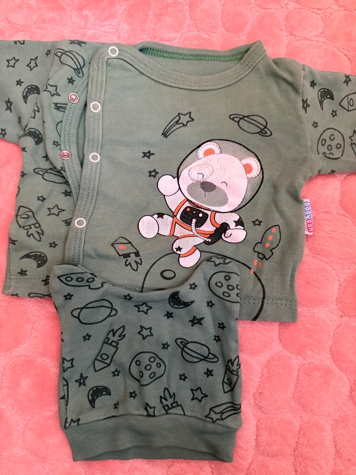 Renkli Desenli Bebek Erkek hastane çıkışı - Görsel 3