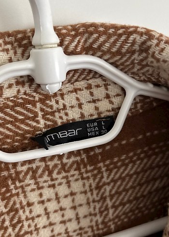 Kadın Kahverengi Düğmeli Ekose Gömlek - Görsel 4