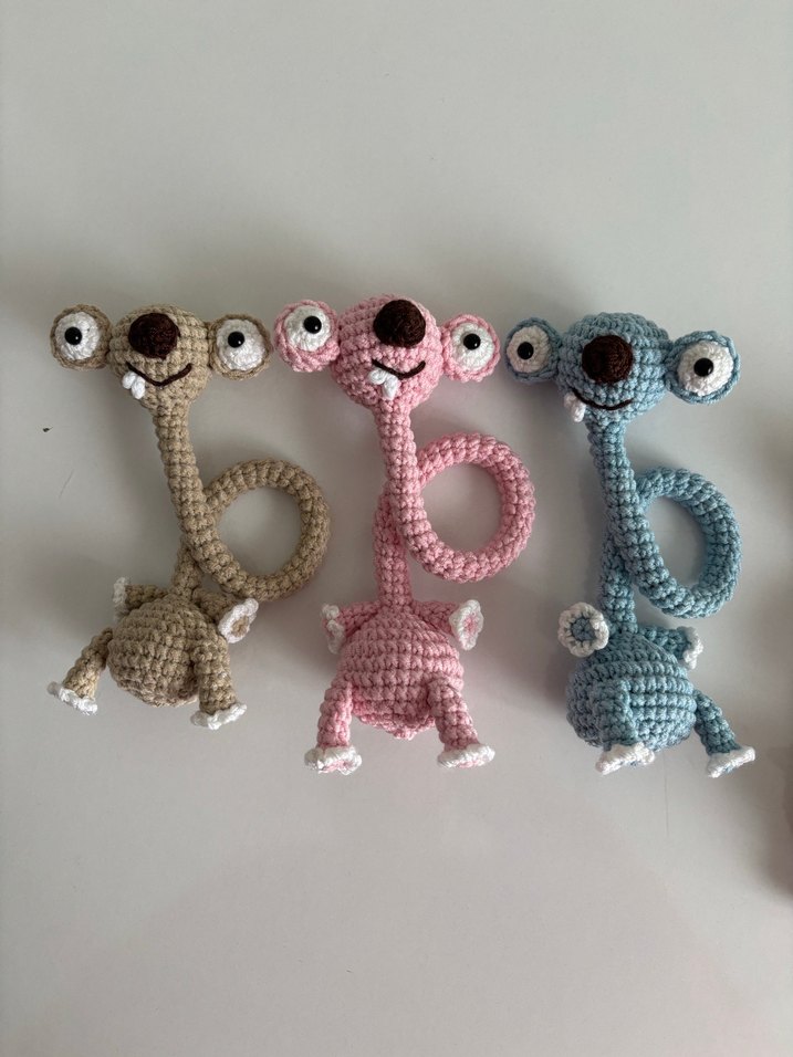 Amigurumi Buz Devri Sid (Telli Model) - Görsel 2