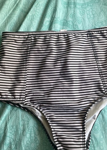 Penti Gri Beyaz Zebra Desenli Yüksek Bel Bikini Altı