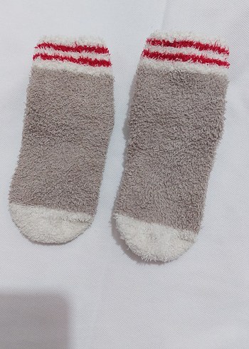 Nakışlı Bej Erkek Çorap - Görsel 2