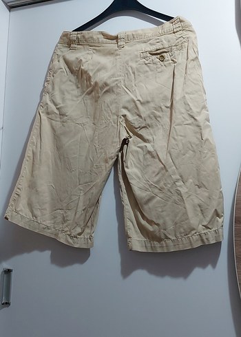 Bej Kadın Bermuda Şort - Görsel 2