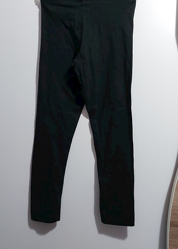 Siyah Düz Spor Kız Çocuk Tayt - Görsel 3