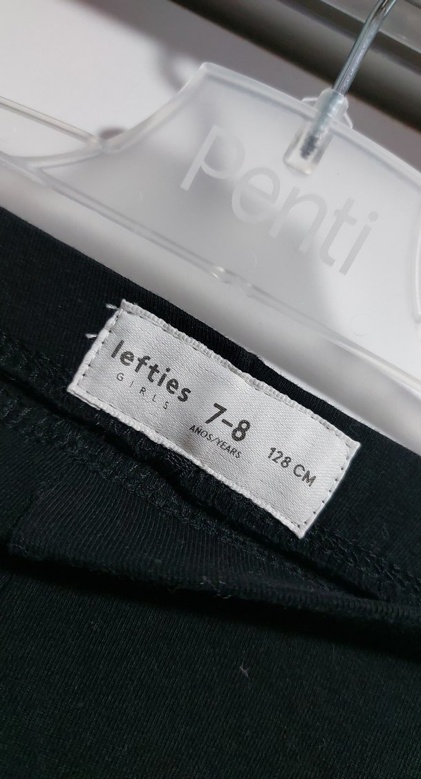 Siyah Düz Spor Kız Çocuk Tayt - Görsel 2