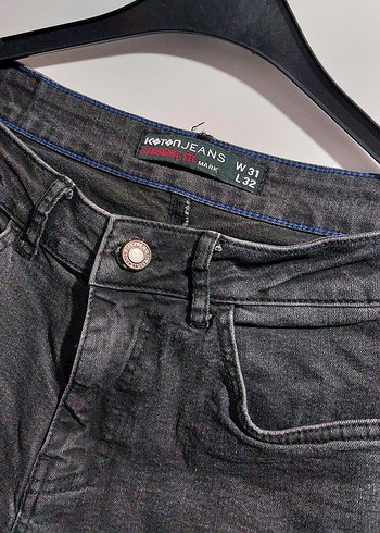 Gri Regular Fit Erkek Denim Pantolon - Görsel 2