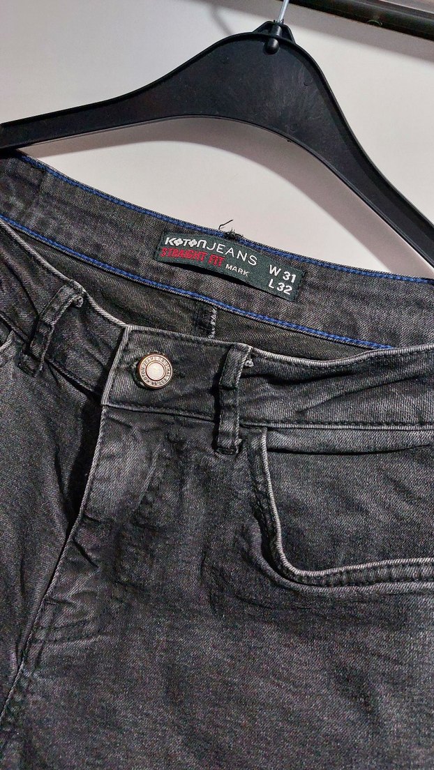 Gri Regular Fit Erkek Denim Pantolon - Görsel 2