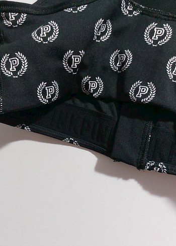 Siyah Baskılı Spor Sütyeni Mini - Görsel 3